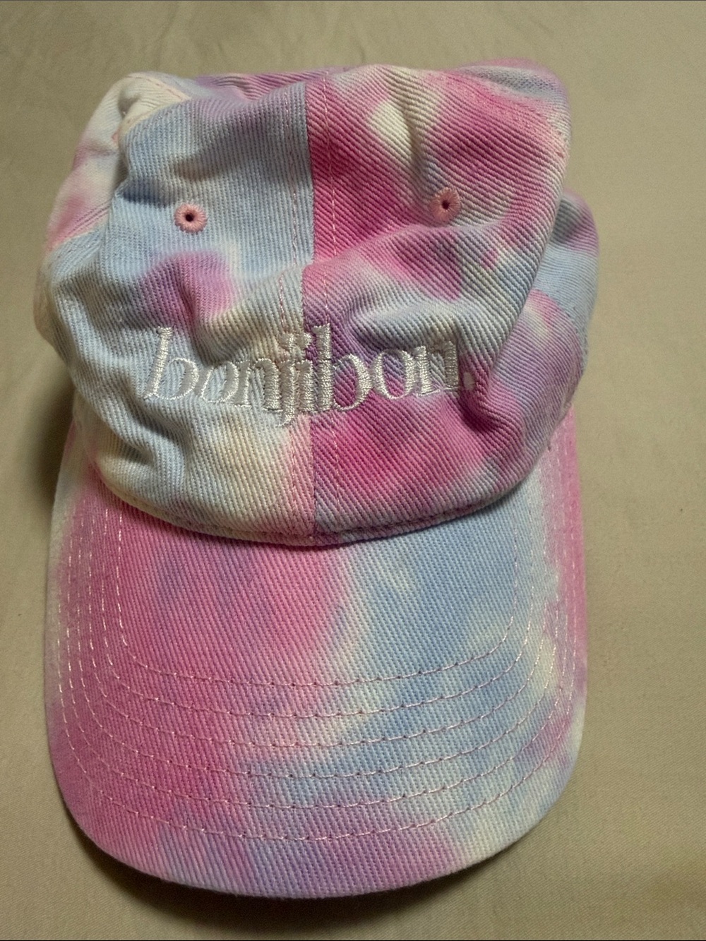 Spartina 449 Kids Tie-Dye Pink & Light Blue Baseball Cap